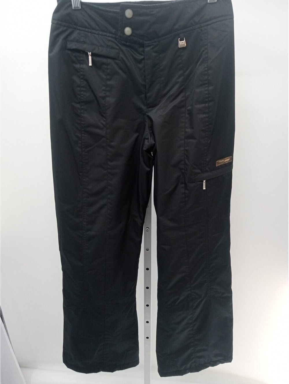 Nils Sport  Snow Pants Women Size 4 Black Insulated Winter Ski Outdoor Button